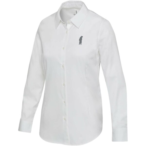 Citrine twill women's shirt – White with logo