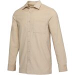Alum corduroy unisex shirt – Oatmeal main view