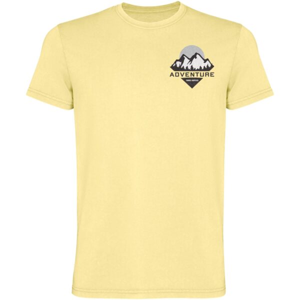 Corgi short sleeve men's t-shirt – Yellow with logo