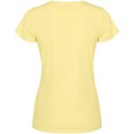 Fiyi short sleeve women's t-shirt – Yellow back view