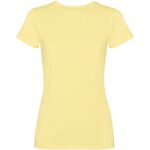 Fiyi short sleeve women's t-shirt – Yellow front view