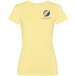 Fiyi short sleeve women's t-shirt – Yellow with logo