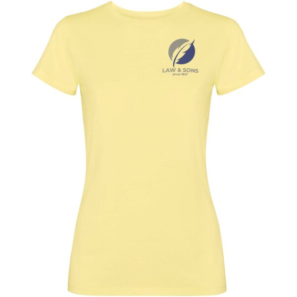 Fiyi short sleeve women's t-shirt – Yellow with logo