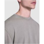Jaya unisex crewneck sweater – Yellow detail1 view