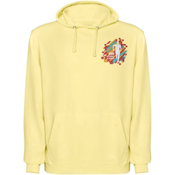 Kenia unisex hoodie – Yellow with logo